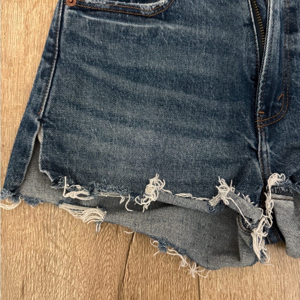 Abercrombie & Fitch Blue Mom Shorts